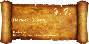 Hermel Ilona névjegykártya