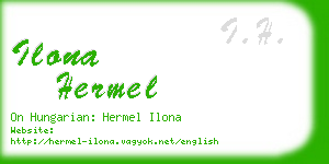 ilona hermel business card
